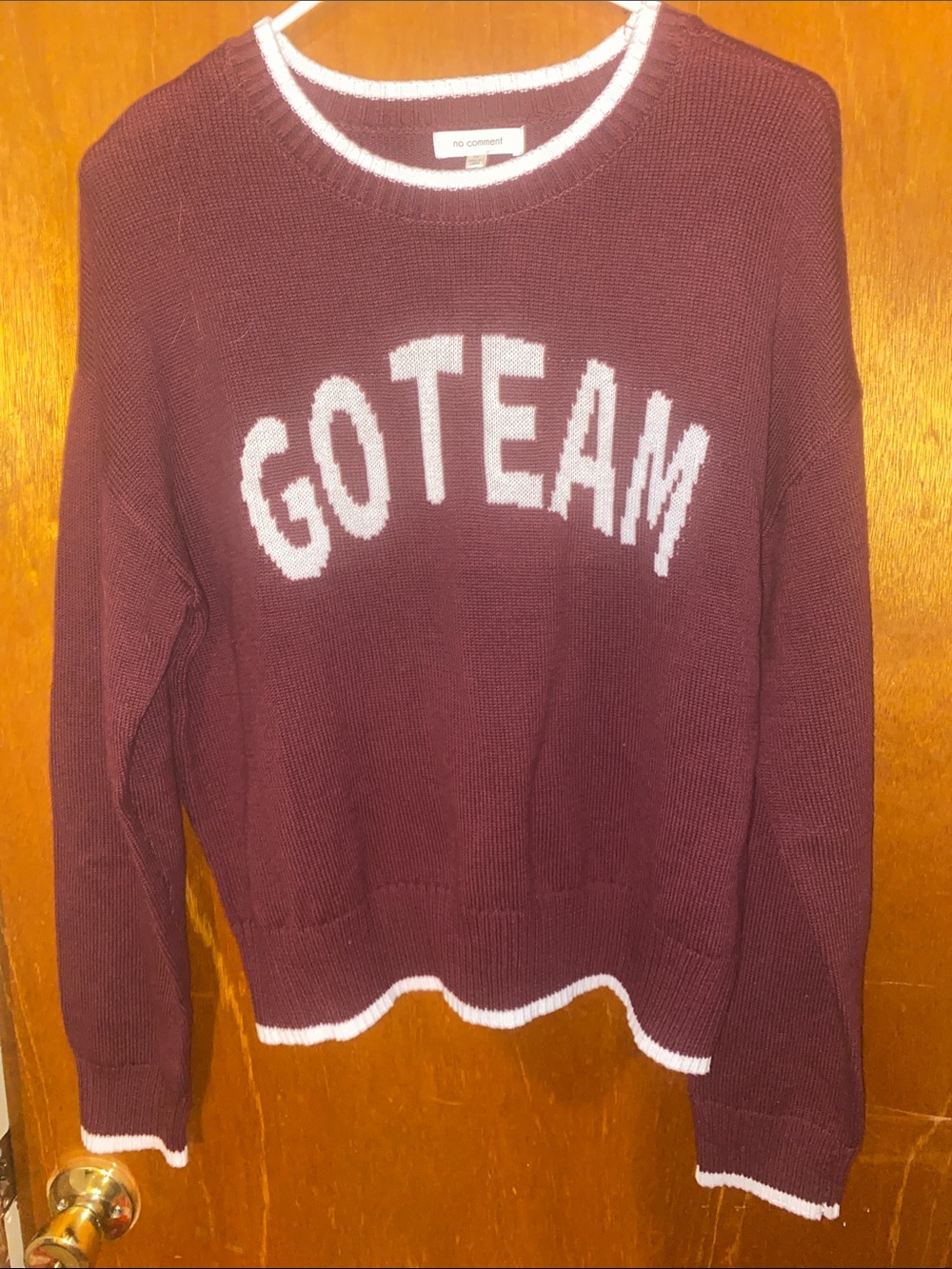 Maroon 'GOTEAM' Crewneck Sweater